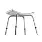 Vivamore Shower Stool White/Silver