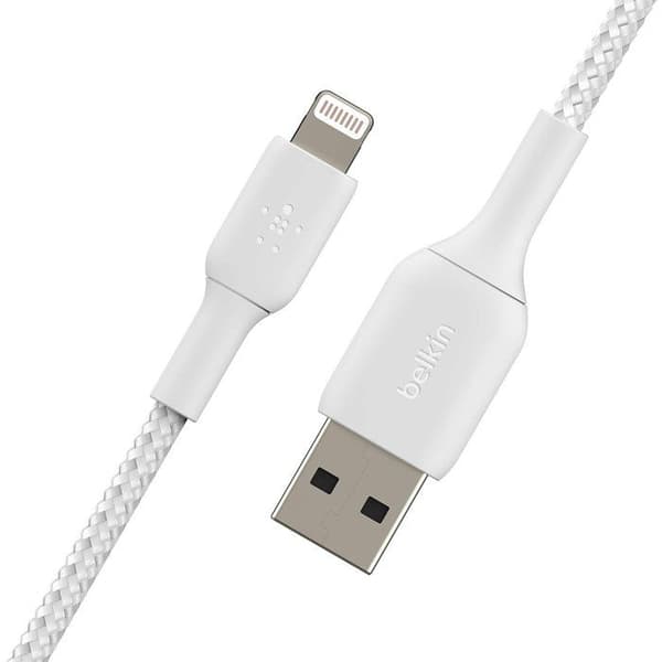 BELKIN Lightning to USB-A Braided Cable - 2 m - White