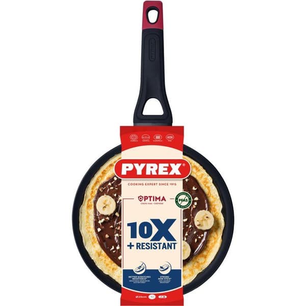Crepe Maker - PYREX - Optima - Ø 25 cm - PFAS-free - Induction Compatible