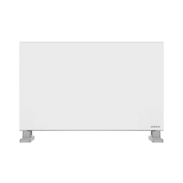 OCEANIC Mobile Electric Convector Heater - 2000W - 2 Power Settings - Matte White