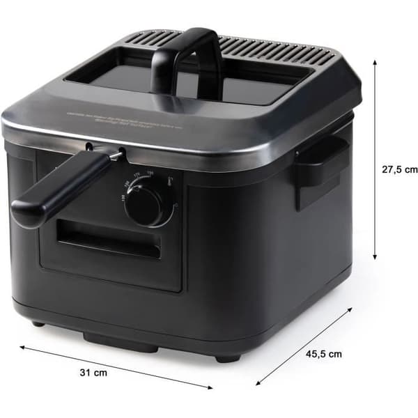 DOMO Deep Fryer DO545FR - 4 L Capacity - 2000W - Adjustable Temperature 130-190°C