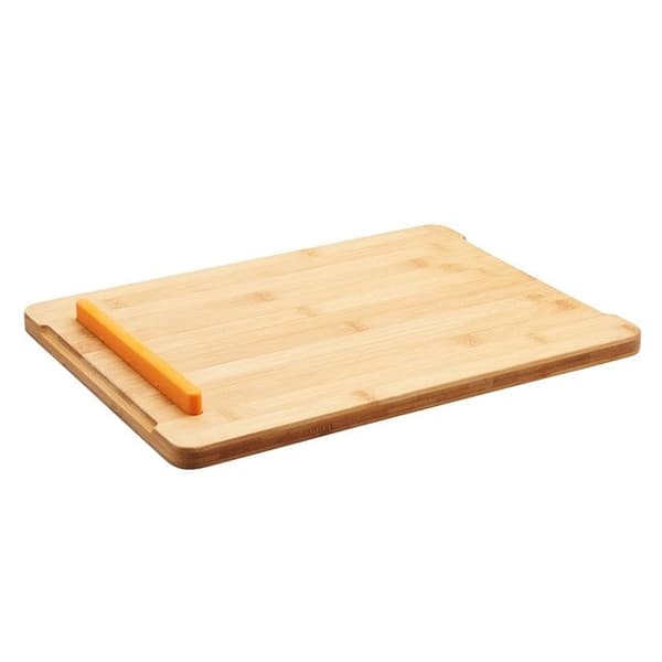 Fiskars Bamboo Cutting Board Set, Rectangular, Stackable, Black, Model 1057550