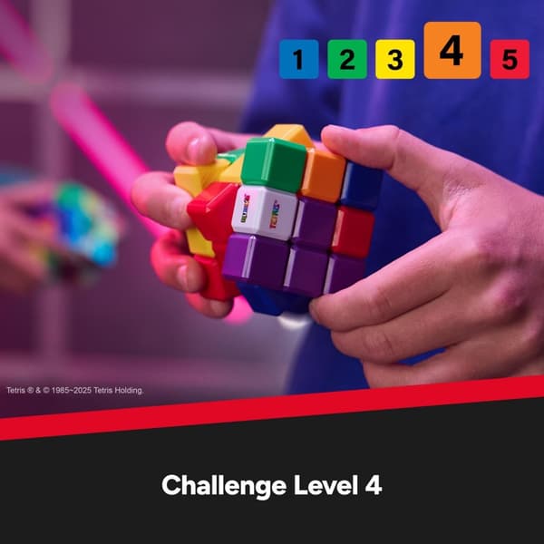 Rubik's Tetris Cube Brain Teaser Puzzle for Ages 8+