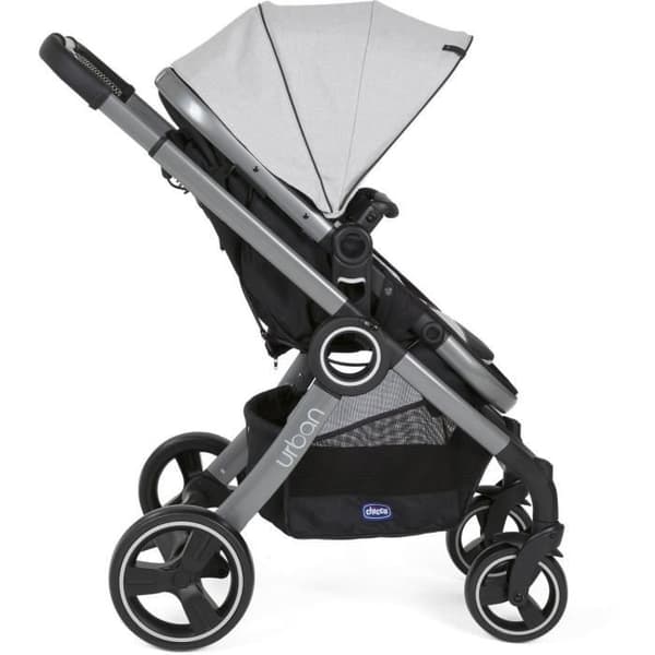 CHICCO Urban Pro Stroller - Grey Mist - Reversible Seat - Compact Fold