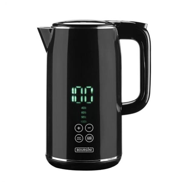 Bourgini Touch Digital Kettle 1.7 L 1800W Black