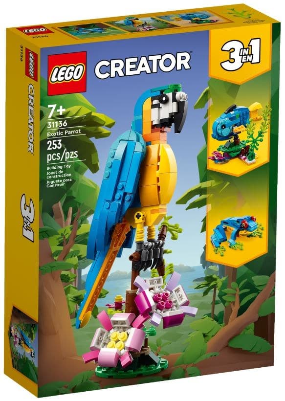 Lego Creator 31136 3in1 Exotic Parrot