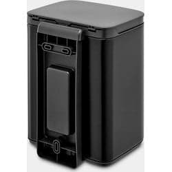 Brabantia Bo Waste Bin 4 L Rectangular Steel Black Manual (22 24 81)