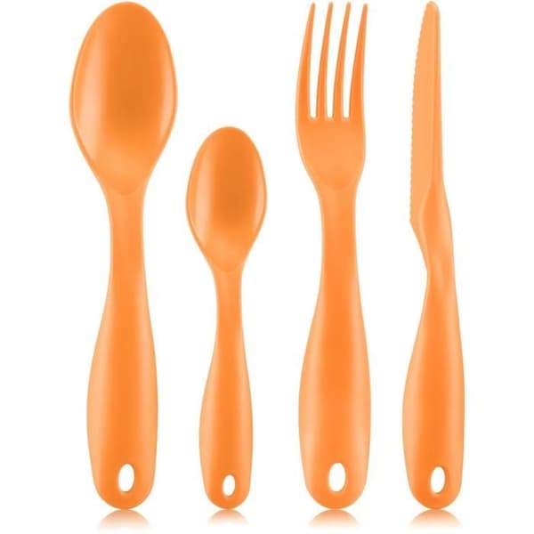 BODUM Compartmentalized Lunch Box - Bistro - Cutlery - Orange Flame