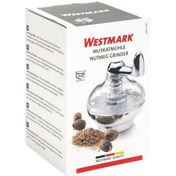 Westmark Nutmeg Grinder Transparent Spherical Stainless Steel