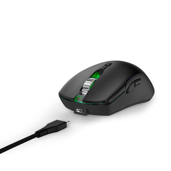 URage Gaming Mouse Reaper 510 Wireless Black - 16000 DPI - 9 Programmable Buttons - Windows 11/10