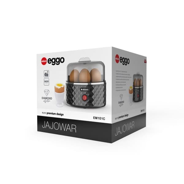 ELDOM Egg Cooker 1-7 Eggs 380 W Adjustable Hardness EM101C