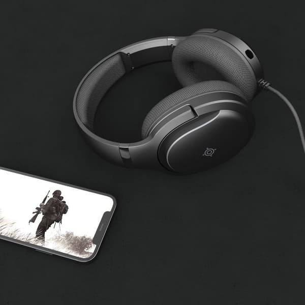 NOVA GAMING Wired Gaming Headset - Borealis - Detachable Microphone RGB LED - Black
