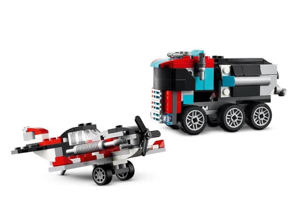 LEGO Creator 3-in-1 Low Loader with Helicopter (31146)