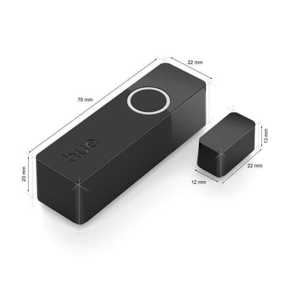 Philips Hue Secure Touch Sensors - 2-Pack - Door or Window - Easy Installation - App Control - Black
