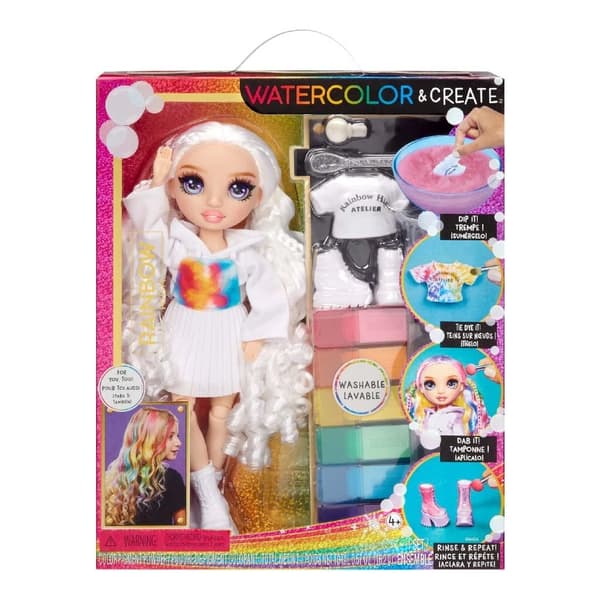 Rainbow High WaterColor & Create Pop Purple Eyes Doll