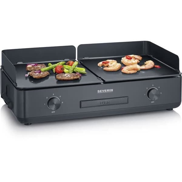 SEVERIN Plancha Grill - PG8569 - 2200W - 48x27cm Non-stick Ceramic Coating