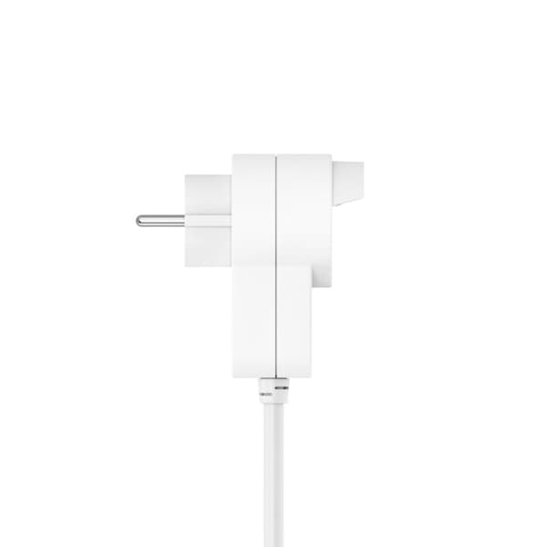 Hama 3-Way Power Strip Switch Extra Socket on Plug 1.4 M White