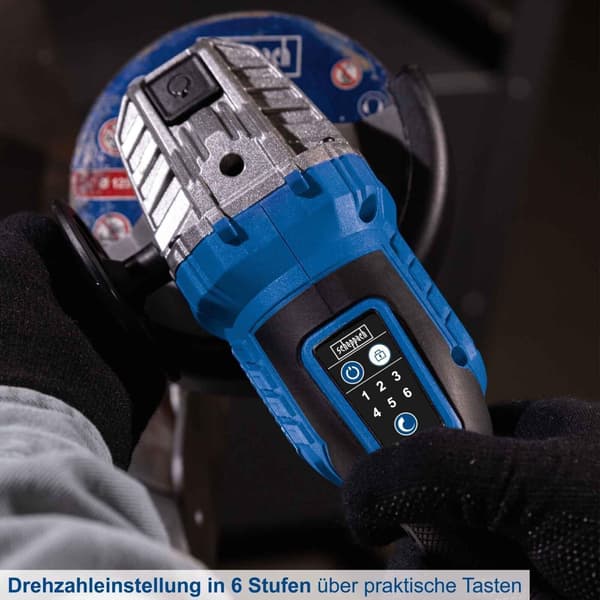 SCHEPPACH Cordless Angle Grinder with Starter Kit 2Ah BC-AG125-X - SET S