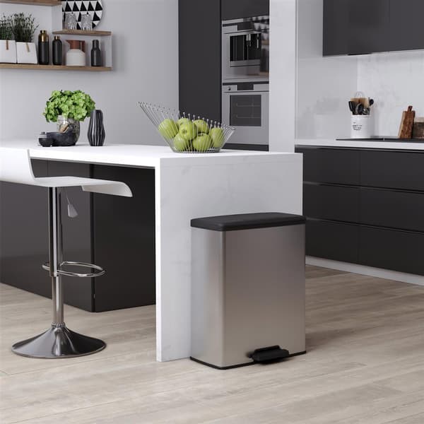 Curver Decobin Pedal Bin 65 L Silver Metallic