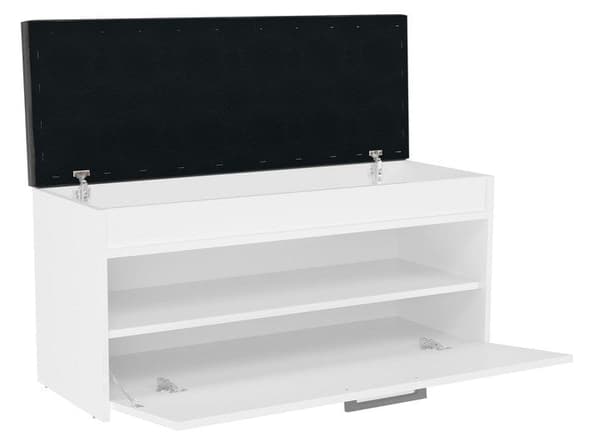 Topeshop PARMA Shoe Organizer Closed White