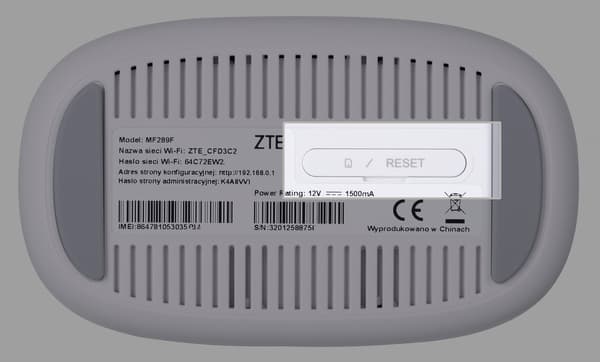 ZTE MF289F cellular network router - LTE CAT.20