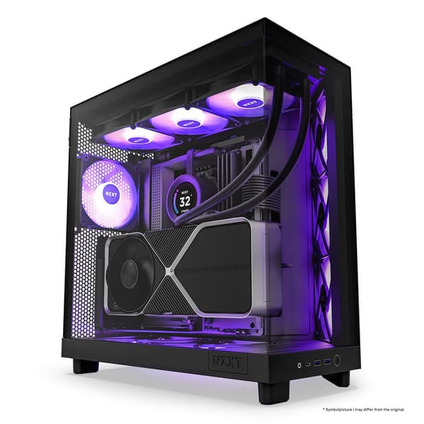 NZXT H6 Flow RGB Midi Tower Black Computer Case