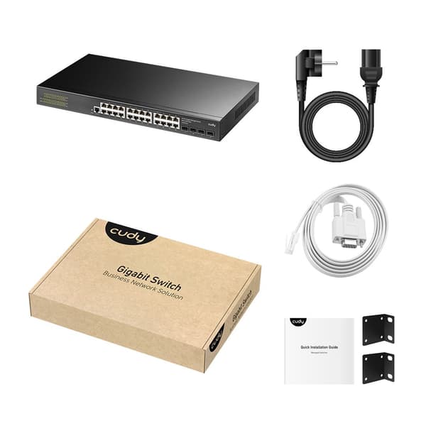Cudy GS2024S2 Managed L2/L3 Gigabit Ethernet Network Switch 1U