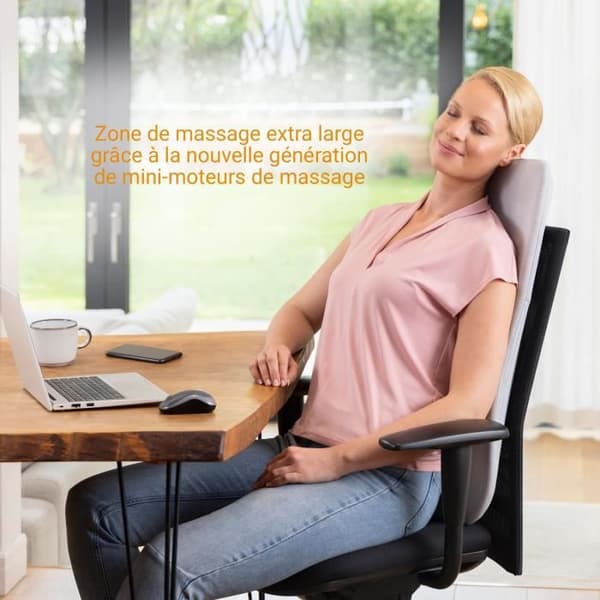 MEDISANA Massage Backrest - MC 600 - Ultra-thin - Shiatsu and Heated - 4 Programs