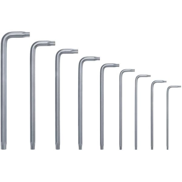 BOSCH 9-Piece Torx Key Set - TX8-TX40 - S2 Steel - Rust-Resistant Surface - Storage Strip
