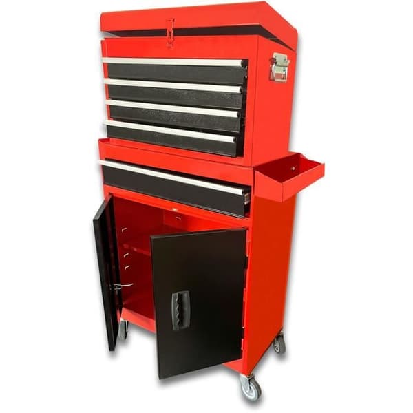 DEFPRO Workshop Trolley - 7 Drawers - Empty Storage Bin 7-drawer