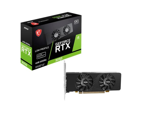 MSI GeForce RTX 3050 LP E 6 G OC Graphics Card 6 GB GDDR6