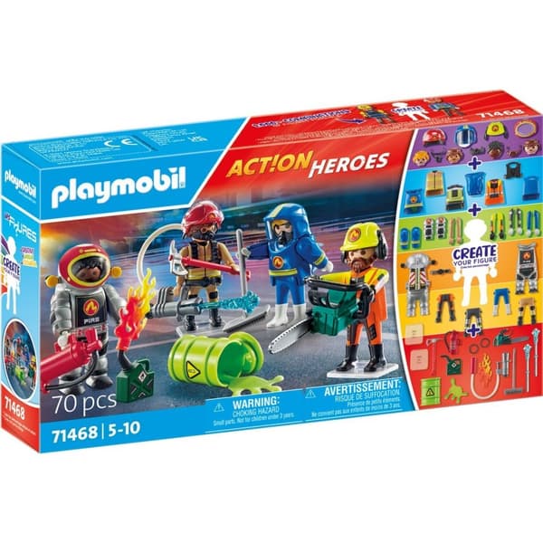 Playmobil 71468 Action Heroes My Figures Fire Rescue Set