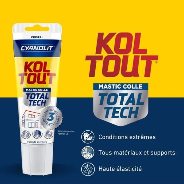 Cyanolit Total Tech Adhesive 125 ml - Crystal - Transparent and Versatile