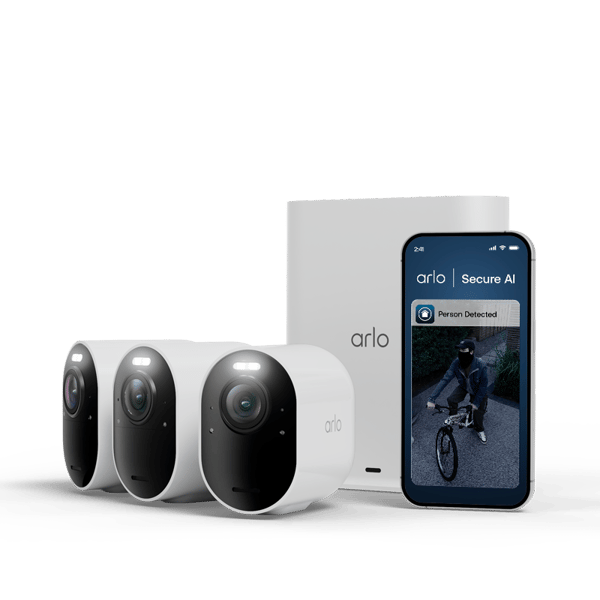 Arlo Ultra 3 - 4K Surveillance Camera - 3-Pack with Solar Panel - VMC5350-111EUS