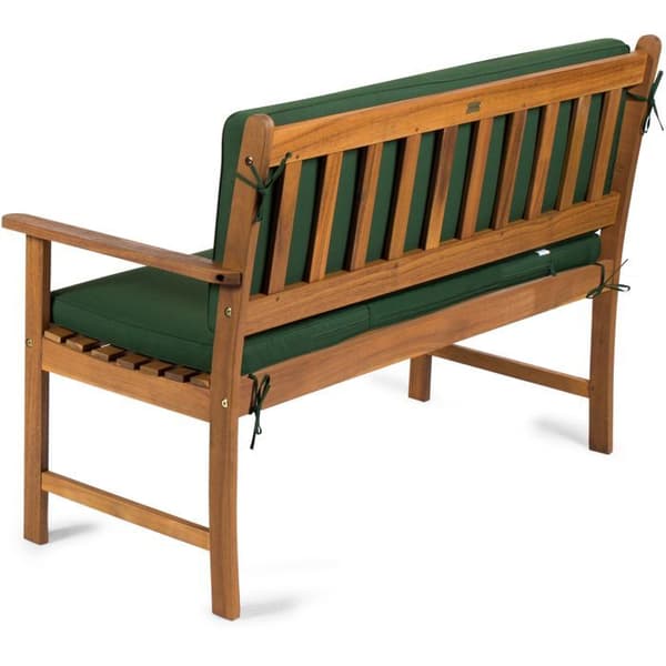 Fieldmann Bench Cushion FDZN 9020 - 100% Polyester - Waterproof - Cream/Green