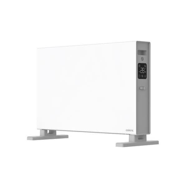 OCEANIC Mobile Electric Convector Heater - 2000W - 2 Power Settings - Matte White