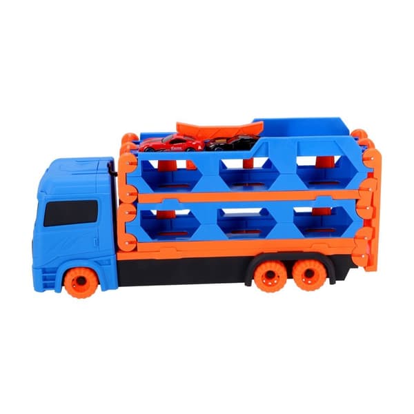 Pop-Up Car Transporter with 2 Die-Cast Vehicles