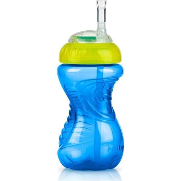 NUBY Leak-Proof Cups - 3-Pack - Flexible Straw - Girl