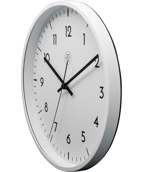 NeXtime Wall Clock NX-7320 Ø 30 cm Plastic White, White Dial