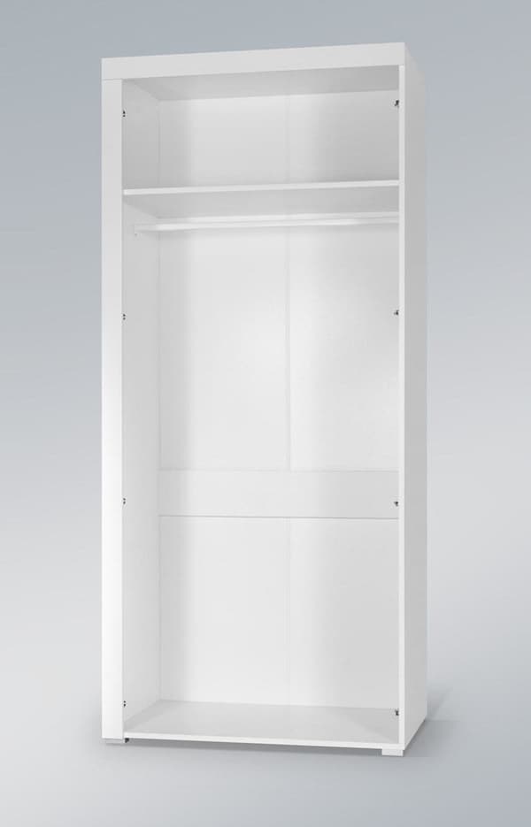 Cama SAMBA Wardrobe White/Black Gloss