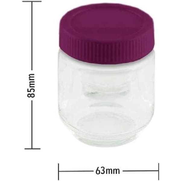 LITTLE BALANCE Yogurt Maker - 7 x 190 ml Jars + 6 Additional Jars - Programmable up to 14 Hours - 20W