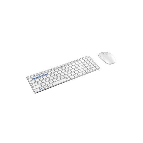 Rapoo 9300 M Multimode Wireless Ultra-Slim Desktop Combo Set QWERTY White
