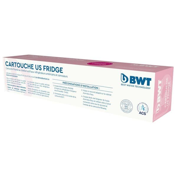 BWT Activated Carbon Cartridge - Universal for Refrigerators/Reverse Osmosis - 10 µm