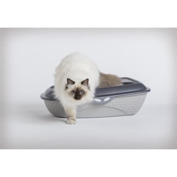 Bama Pet Cat Litter Box 59.5x40.3x17.9 cm Grey