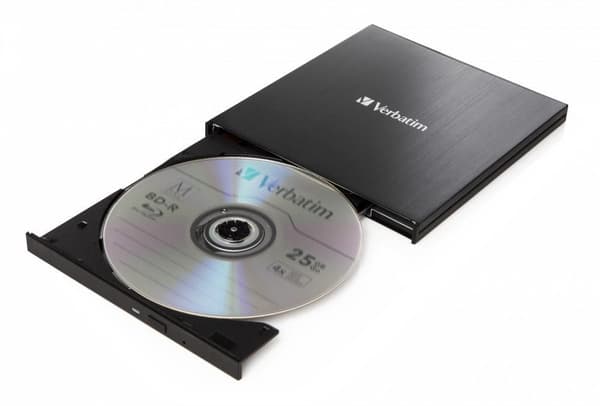 Verbatim Slimline External Blu-ray Writer USB 3.1 (43889) 6x/4x