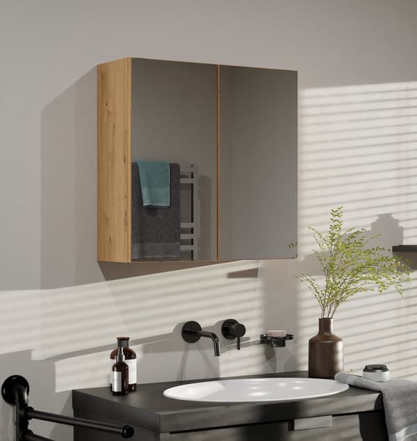 Topeshop POLA 2DL ARTISAN Bathroom Storage Cabinet Oak