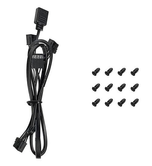 DeepCool FL12R-3 IN 1 Fan 12cm Black 3 pcs