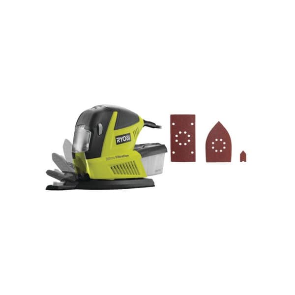 RYOBI Multi-Function Sander - 180W - 6000-12000 Oscillations/Min - RMS180-SA30 - 30 Abrasives