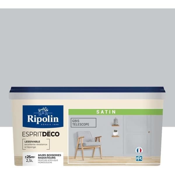 RIPOLIN ESPRIT DECO GR TELESCO SATIN - 2.5 L