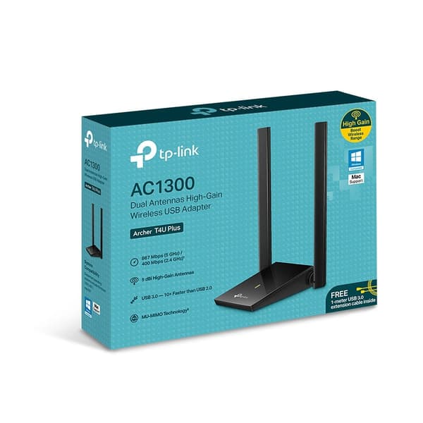 TP-Link Archer T4U Plus WLAN Adapter 1300 Mbit/s - USB